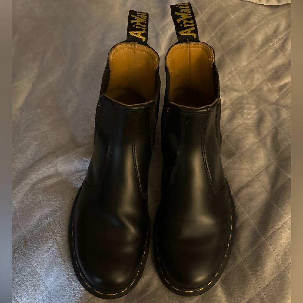 Dr. Martens Black Leather Men's Boots